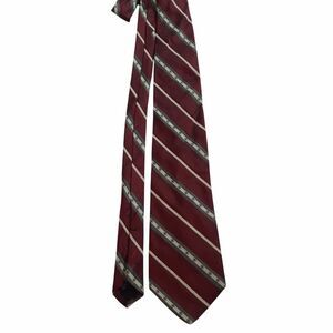 Vintage Nordstrom Made In Italy Men's Silk Neck Tie Striped Necktie